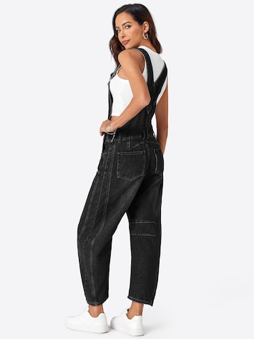 Imily Bela Loosefit Tuinbroek jeans in Zwart: terug