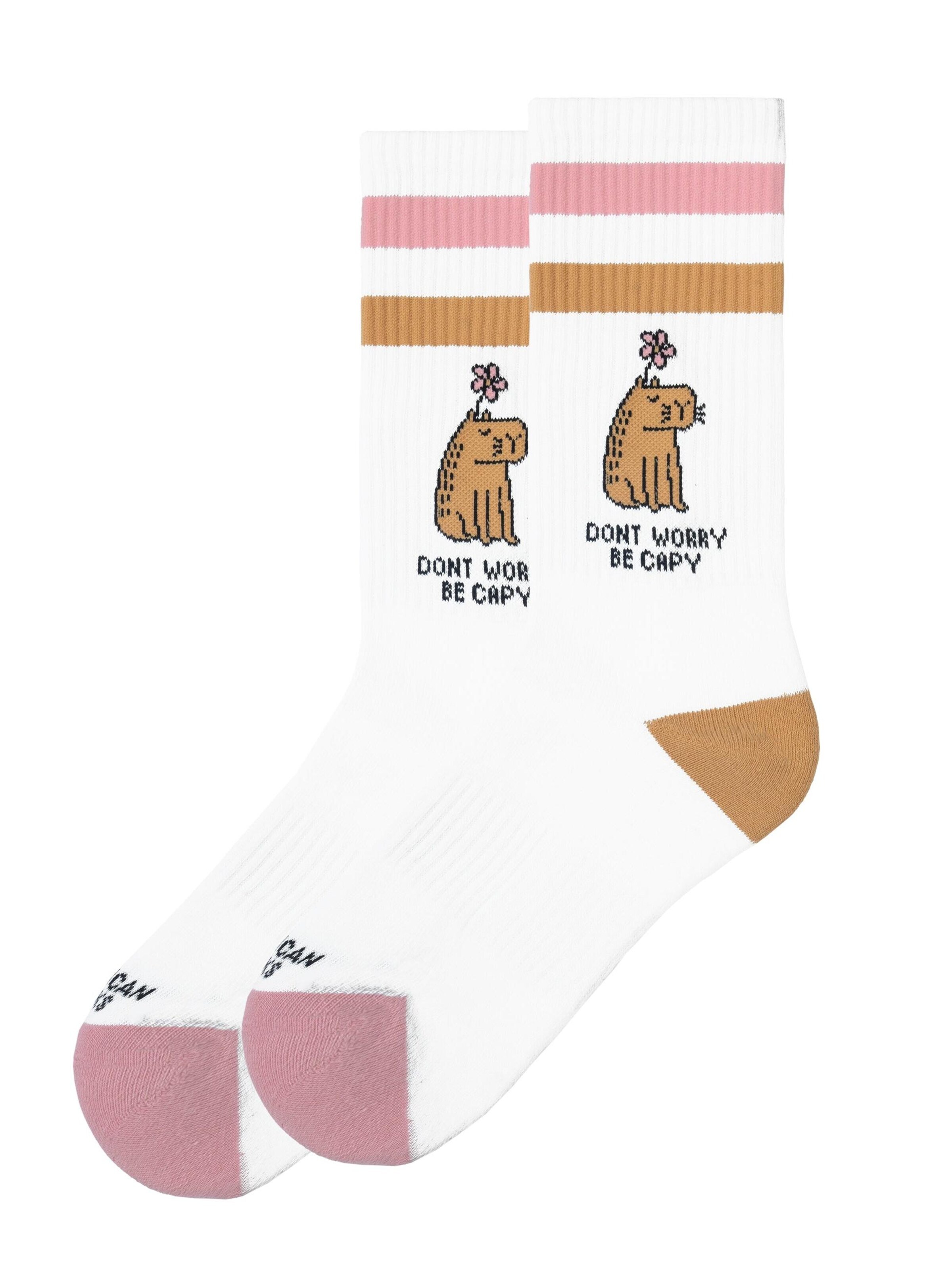 American Socks Socks 'Be Capy - Mid High' in White: front