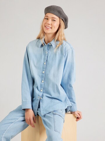 Calvin Klein Jeans - regular Blusa en azul: frente