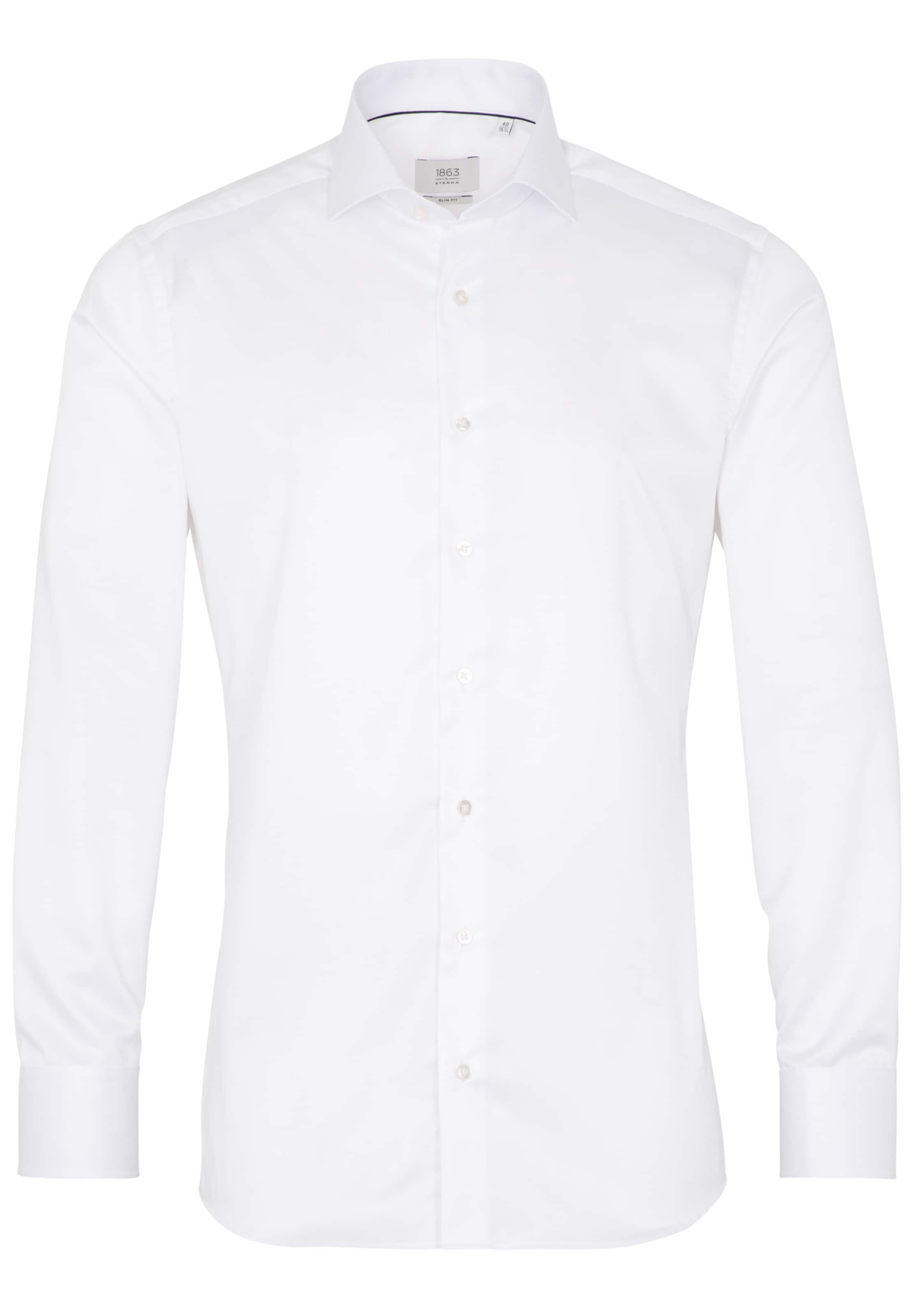ETERNA Slim fit Zakelijk overhemd in Wit: voorkant