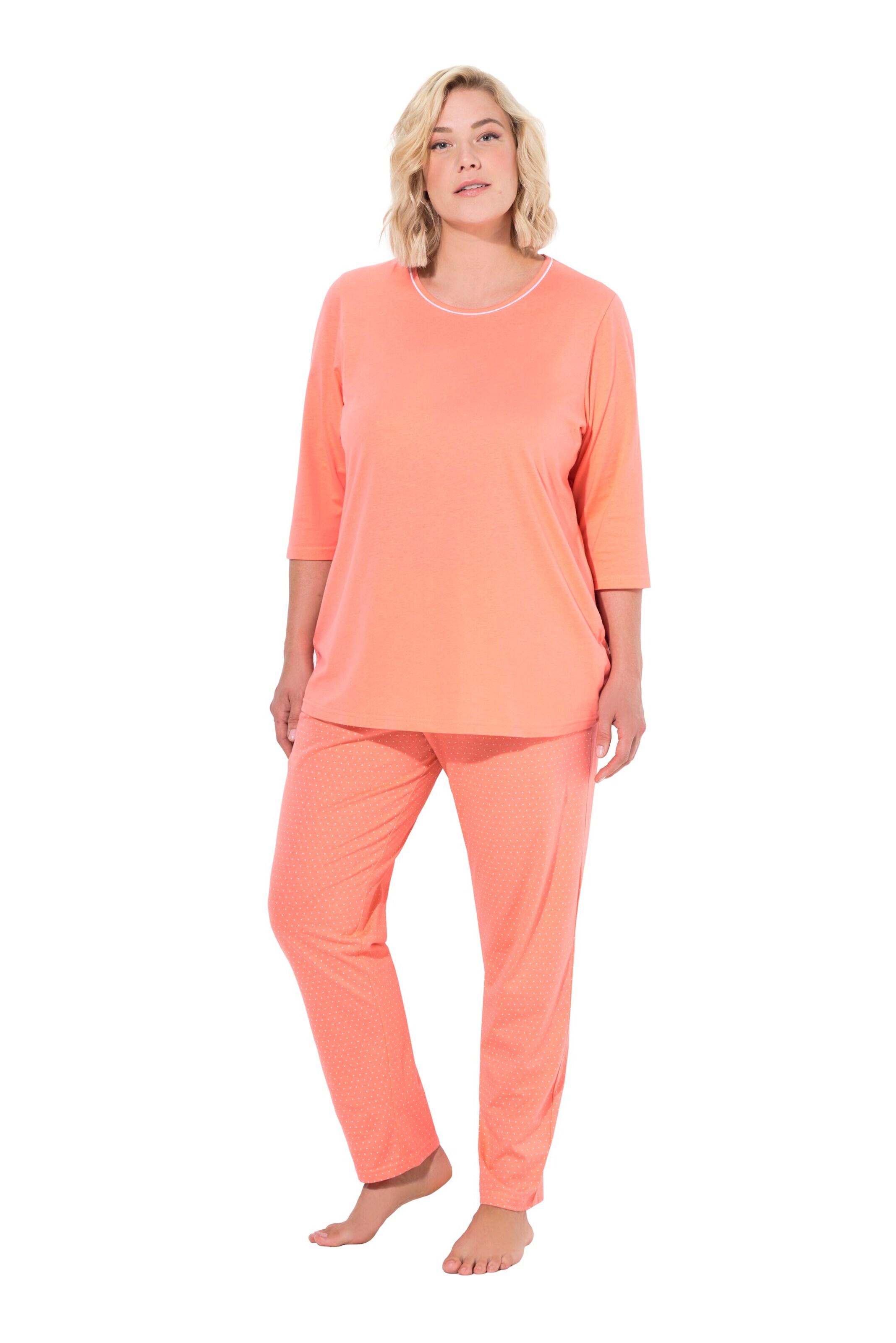 Ulla Popken Pyjama in Orange: Vorderseite