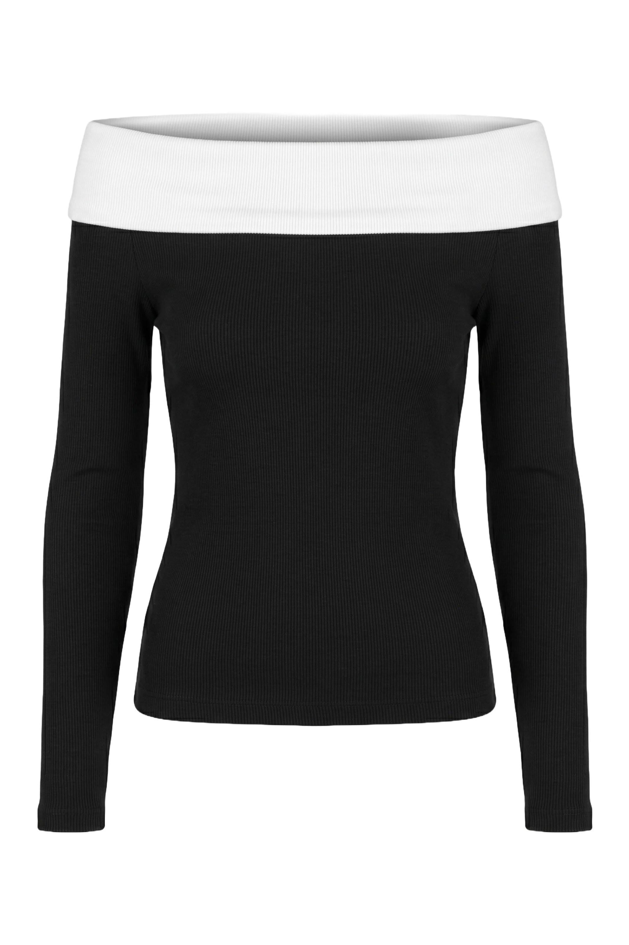 Alexa Dash Shirt in Schwarz: Vorderseite