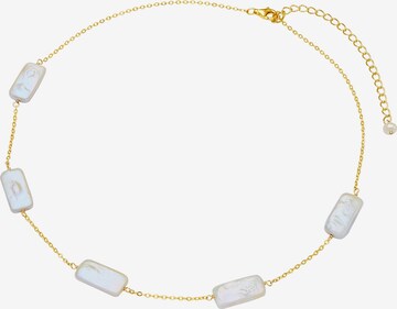 Valero Pearls Necklace in Gold: front