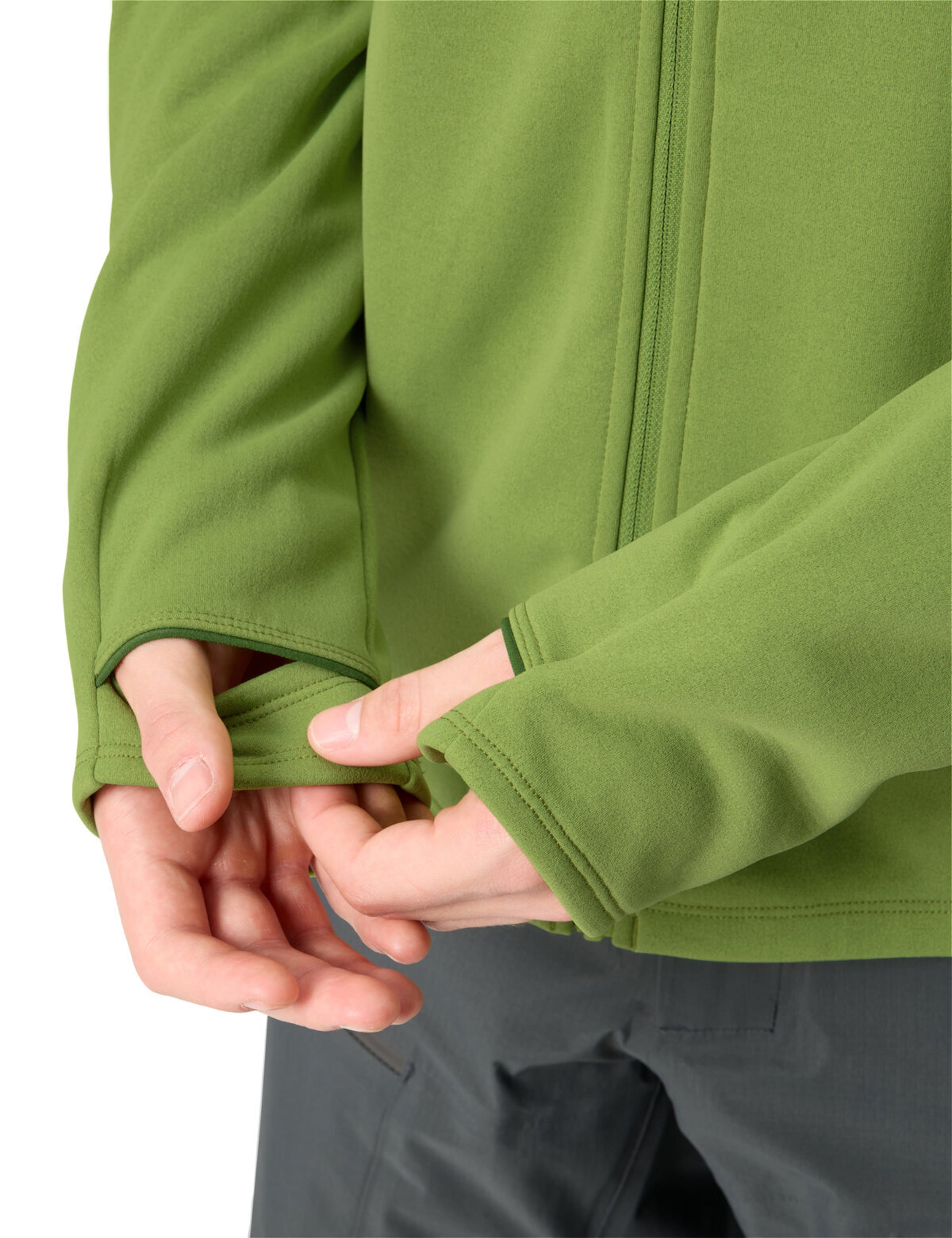 VAUDE Athletic fleece jacket 'Monviso III' in Green