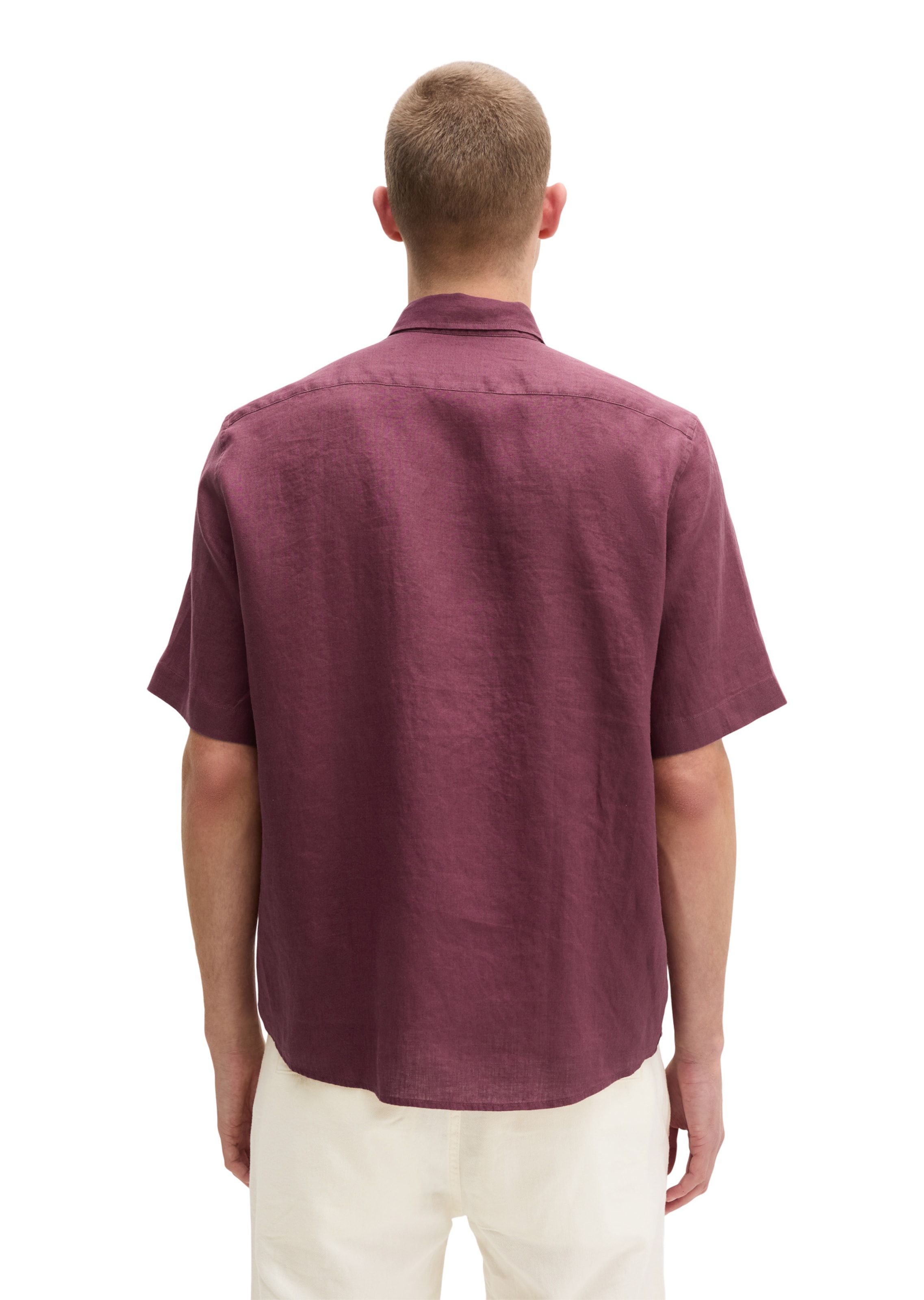 Fit confort Chemise Marc O'Polo en rouge