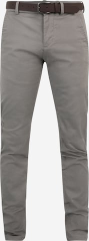 Lindbergh Slimfit Chino 'Superflex' in Grijs: voorkant