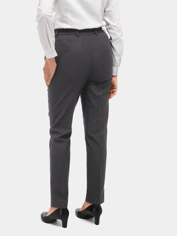 Goldner Slim fit Trousers 'Anna' in Grey