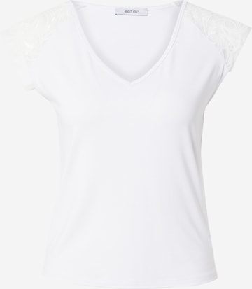 ABOUT YOU Toppi 'Jasmina' värissä valkoinen: etupuoli