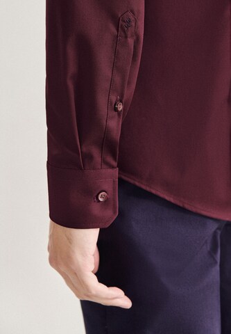 SEIDENSTICKER Slim fit Business shirt in Red