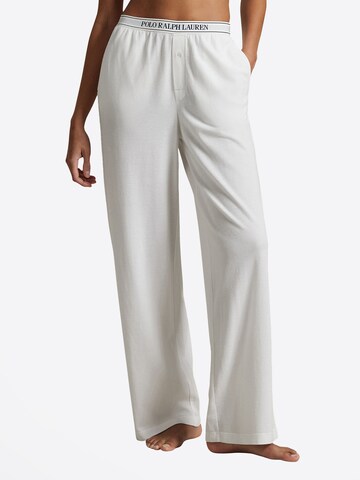 Pantalon de pyjama ' Knit Oxford ' Polo Ralph Lauren en blanc : devant