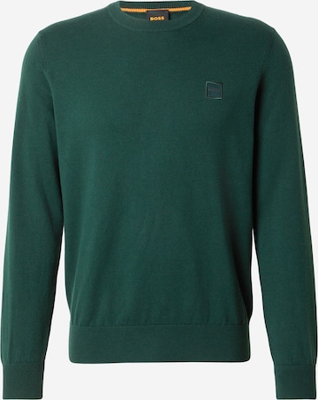 BOSS Pullover 'Kanovano' in Grün: Vorderseite