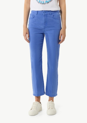 comma casual identity Bootcut Hose in Blau: Vorderseite