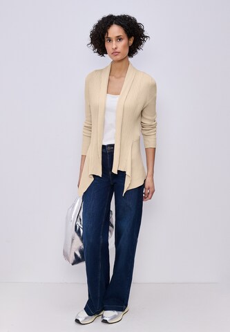 STREET ONE Knit Cardigan in Beige