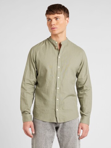 Casual Friday Slim fit Button Up Shirt 'Anton' in Green: front