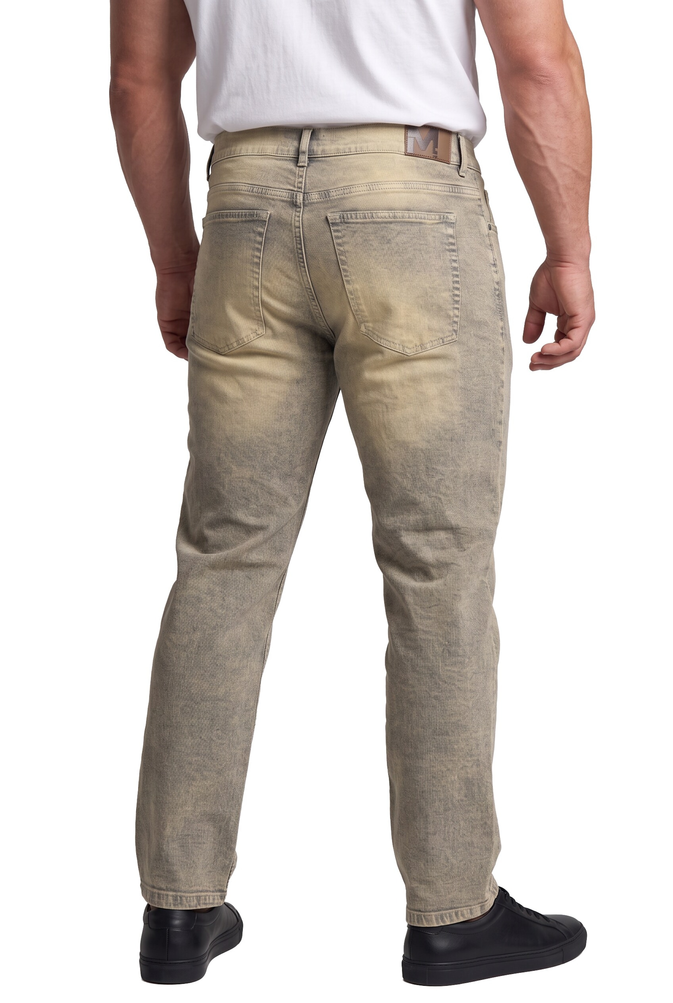 Men Plus Regular Jeans in Grijs