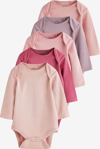 Next Бебешки гащеризони/боди в лилав: отпред