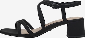 Sandales Tamaris en noir : devant
