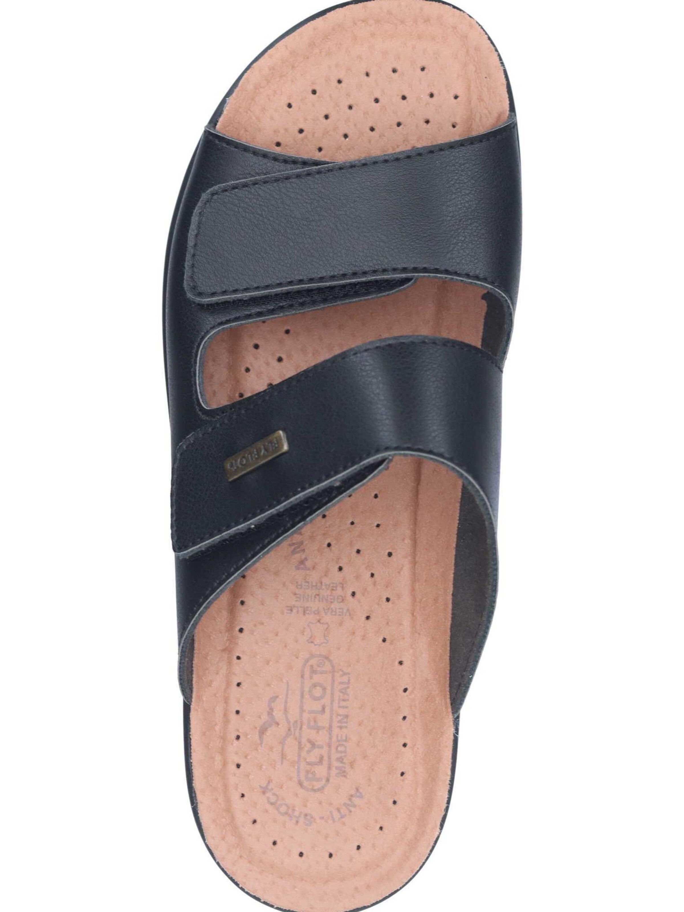 FLY FLOT Mules in Black