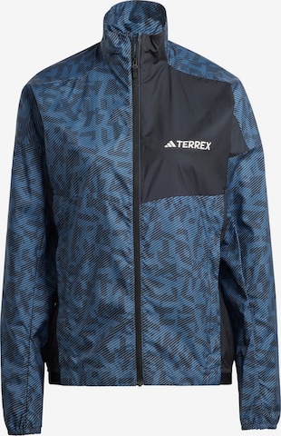 Veste outdoor ADIDAS TERREX en bleu : devant