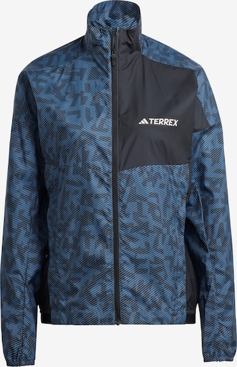 ADIDAS TERREX Sportjas in de kleur Blauw / Donkergrijs / Wit, Productweergave