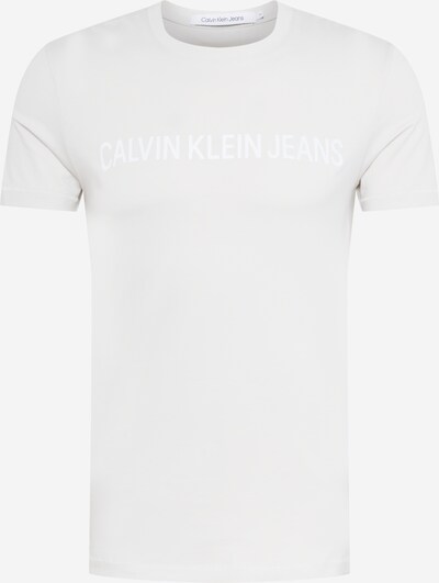 Tricou Calvin Klein Jeans pe gri deschis / alb, Vizualizare produs