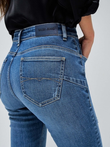 Skinny Jean 'Faith' Salsa Jeans en bleu