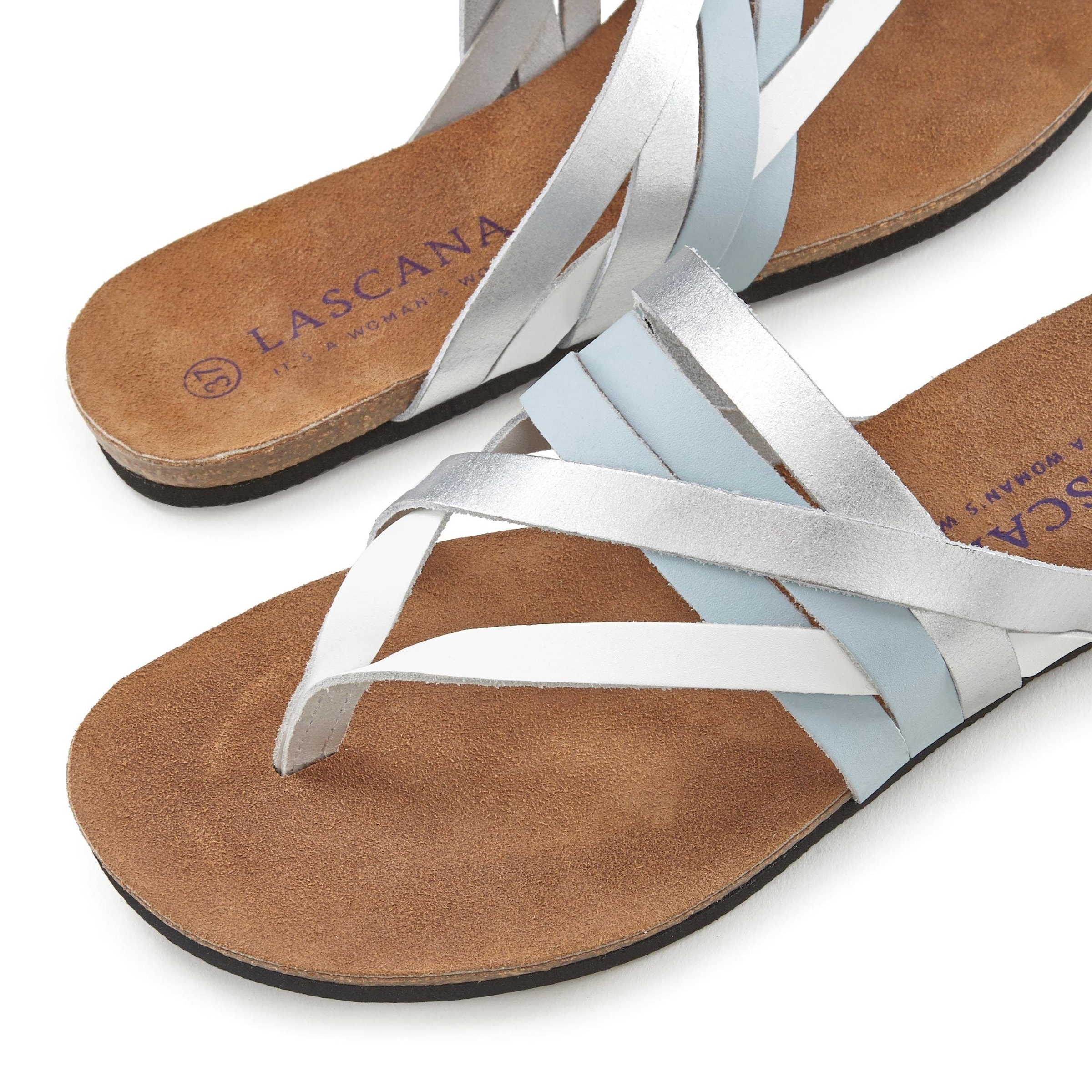 LASCANA T-Bar Sandals in Mixed colors