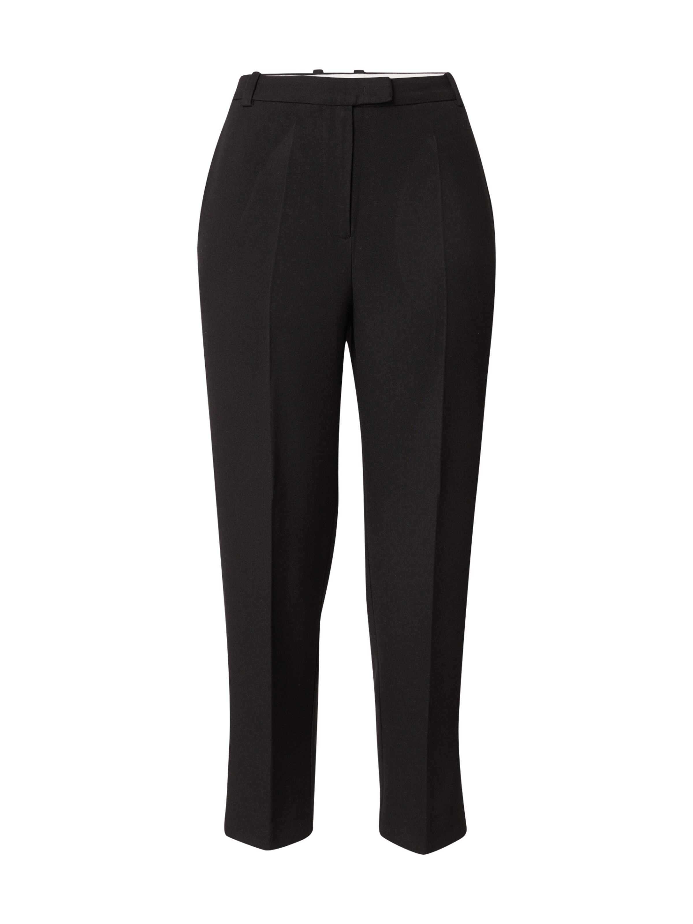 TOMMY HILFIGER Слим Плиссированные брюки в Черный: спереди