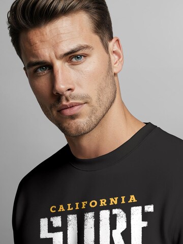 Neverless Sweatshirt 'California Surf' in Black