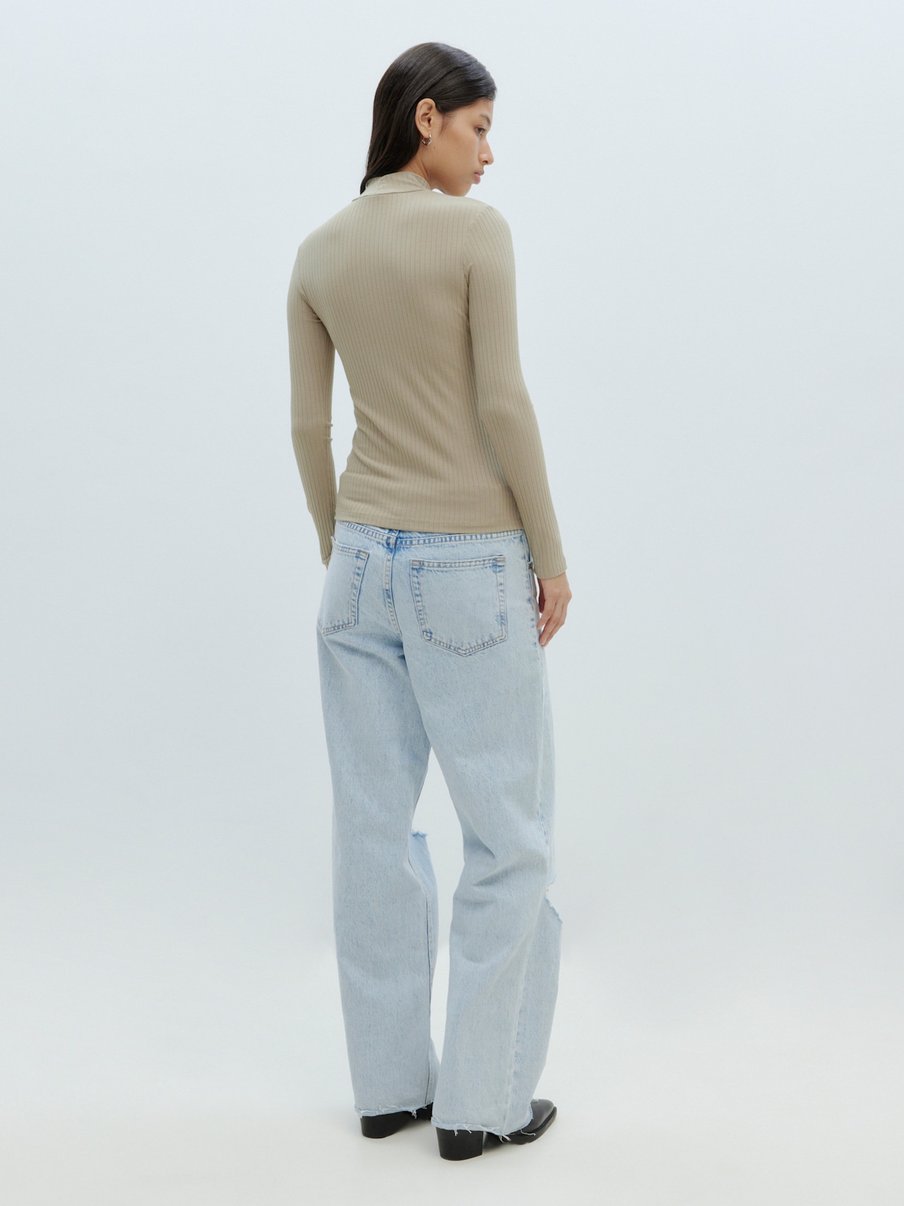 EDITED Camiseta 'Manon' beige oscuro