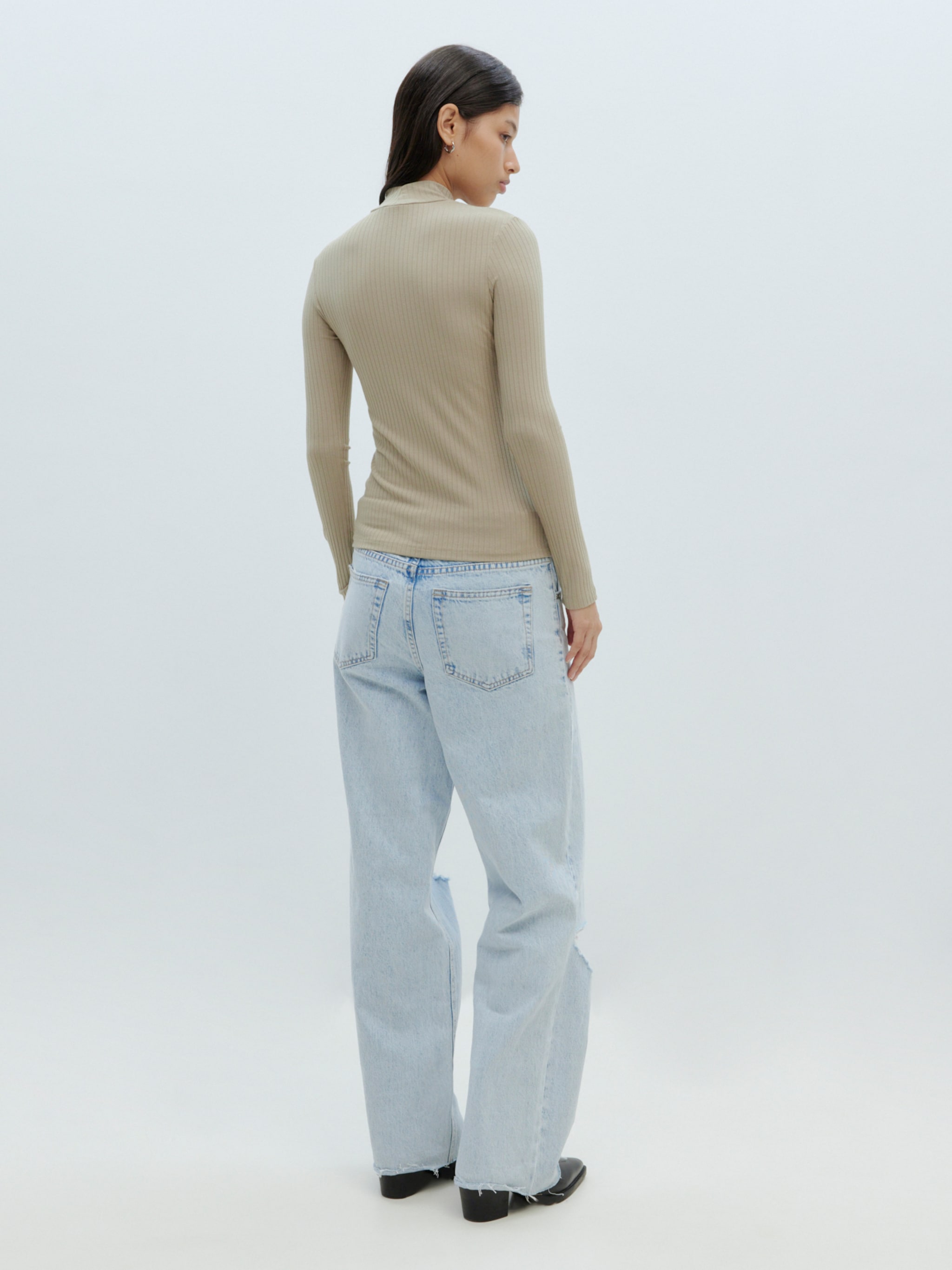 EDITED Producten Shirt 'Manon' Donkerbeige