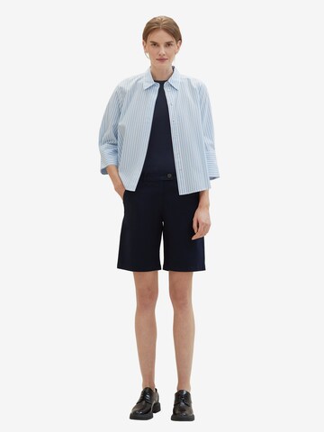 TOM TAILOR Loosefit Shorts in Blau