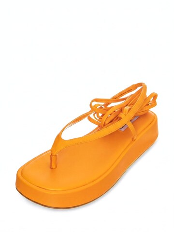 STEVE MADDEN Japonki 'Womens Banzai Orange Sandals' w kolorze pomarańczowy: przód