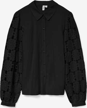 Chemisier 'VMFABENA' VERO MODA en noir : devant