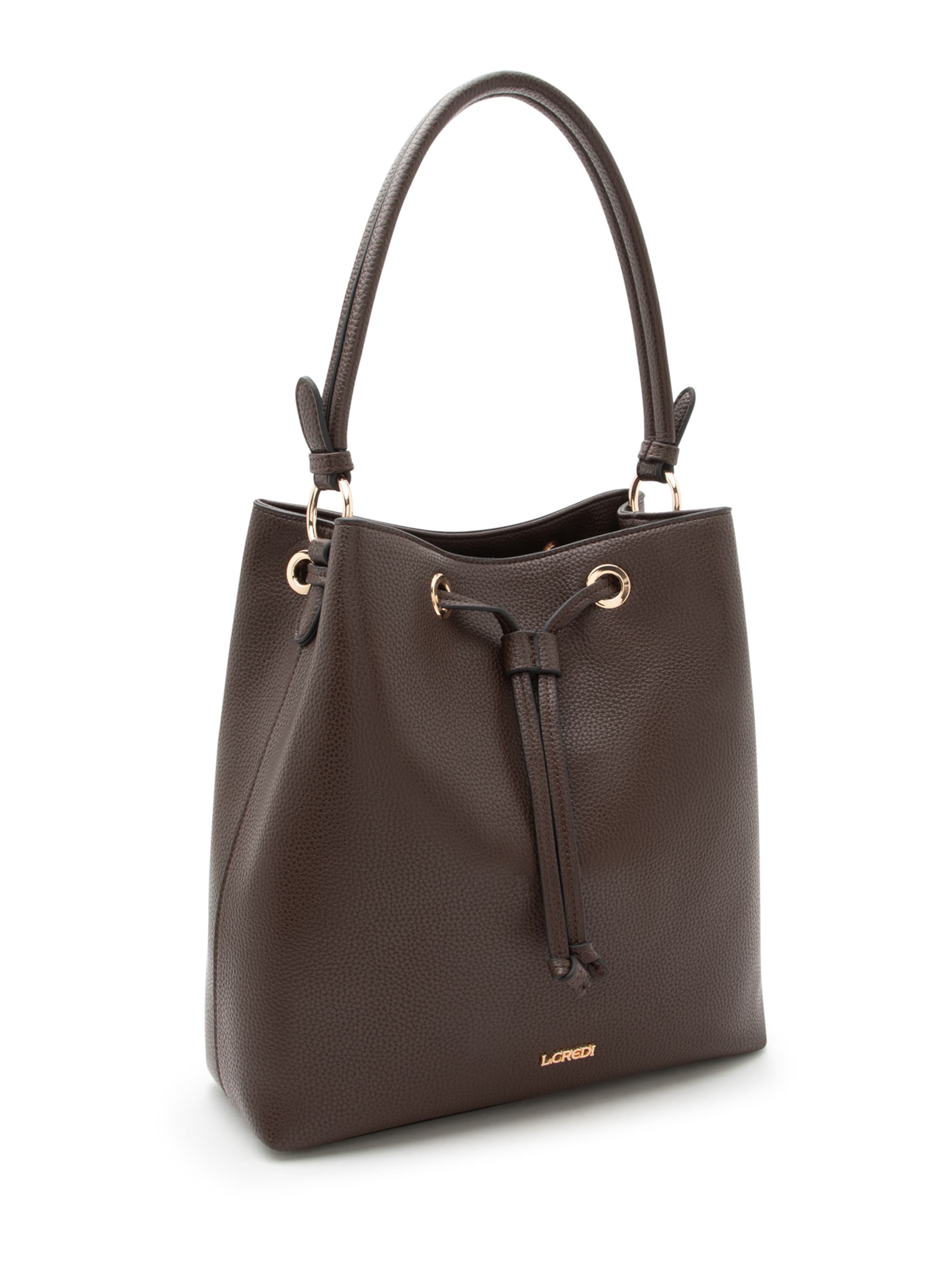 L.CREDI Pouch 'Ebony ' in Brown