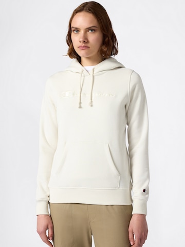 Champion Authentic Athletic Apparel Mikina – bílá: přední strana