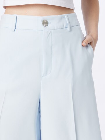 MOS MOSH Wide leg Trousers with creases in Blue