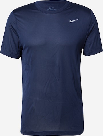NIKE Funktsionaalne särk, värv sinine: eest vaates