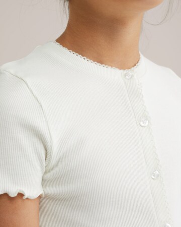 WE Fashion Knit cardigan in White