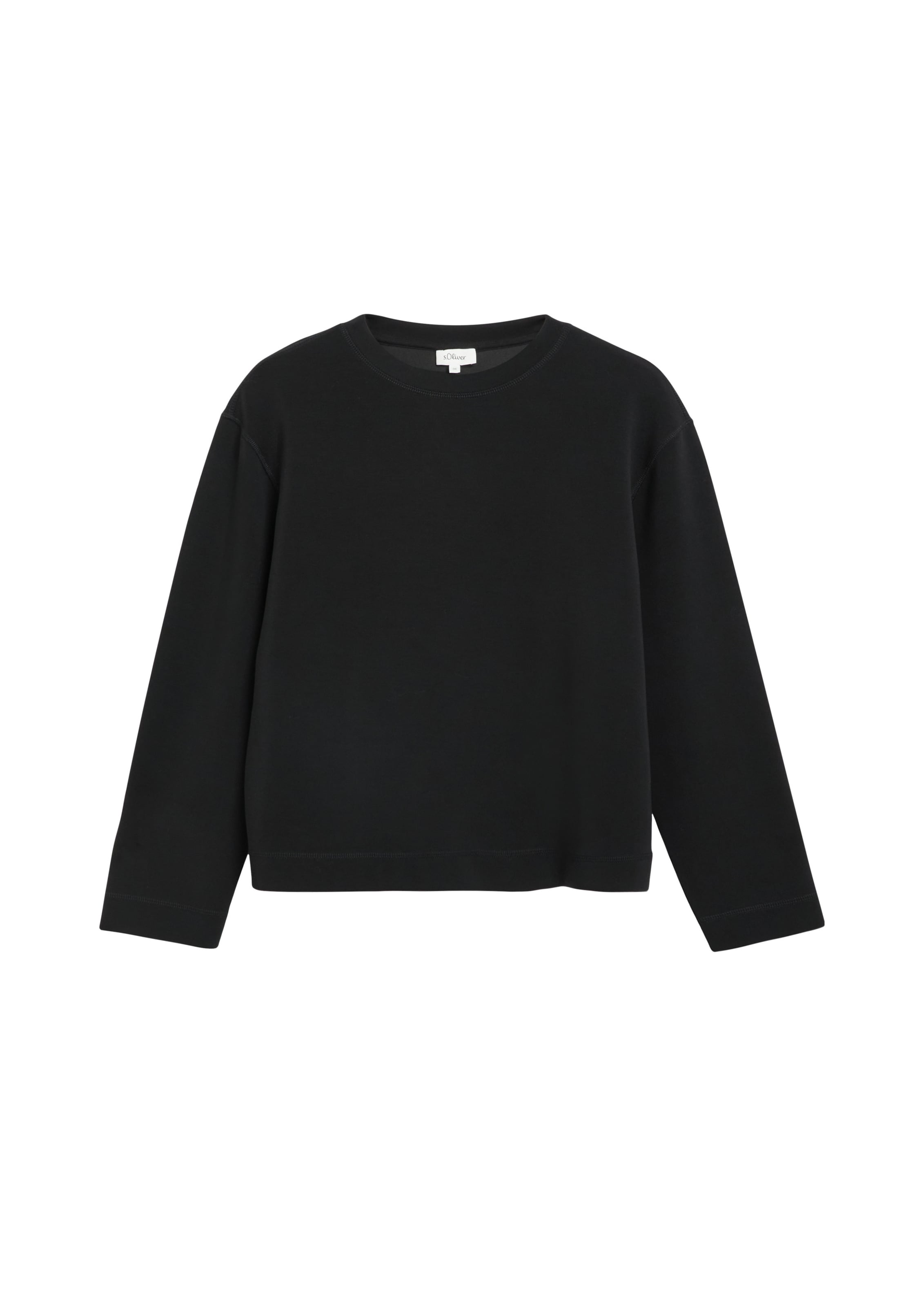 Sweat-shirt s.Oliver en noir : devant