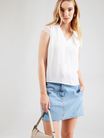 Chemisier 'ONLElva' ONLY en blanc : devant