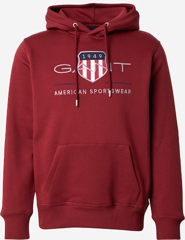 Felpa di GANT in rosso: frontale