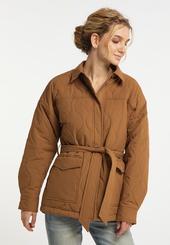 DreiMaster Vintage Between-Season Jacket in Brown: front