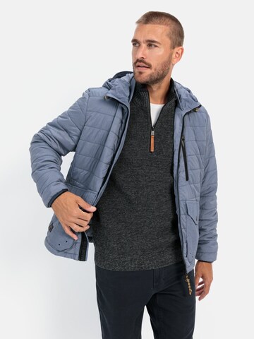 CAMEL ACTIVE Stepp-Blouson mit Kapuze in Blau