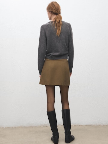 Jupe 'BRITTANY' MANGO en marron