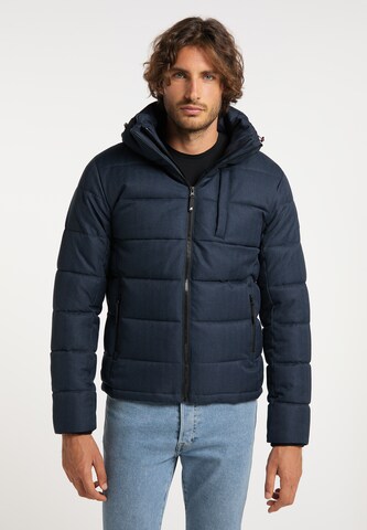 ALEKO Winter Jacket in Blue: front