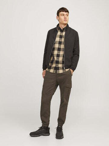 JACK & JONES Slimfit Cargobroek 'JJMarco Joe' in Bruin