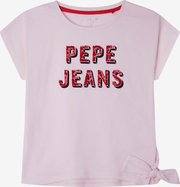T-Shirt 'HONEY' Pepe Jeans en rose : devant