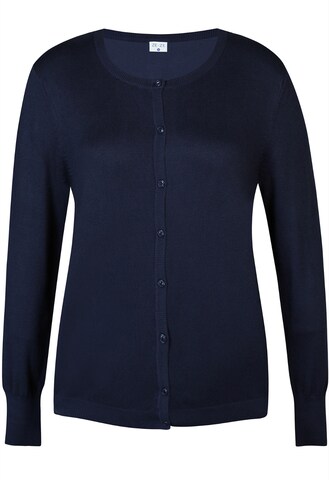 ze-ze Gebreid vest 'Norma 106' in Blauw: voorkant