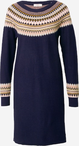 ESPRIT Knitted dress in Blue: front